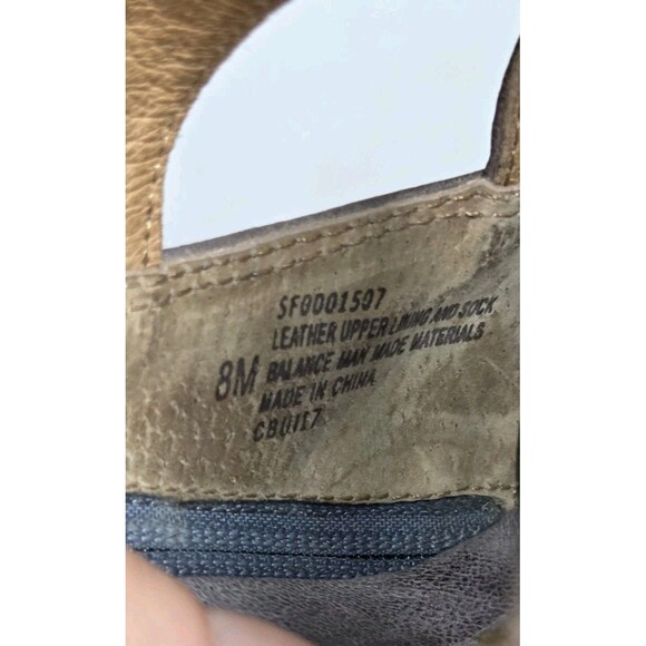 Women Sofft Wedge Gladiator Sandals Taupe & Gray/Blue Leather Slip Resist Sz 8 - Picture 11 of 11